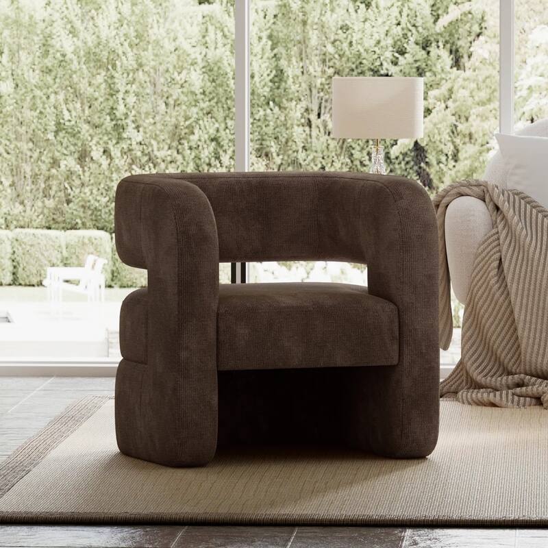 Full Assembled Upholstered Accent Chair For Living Room