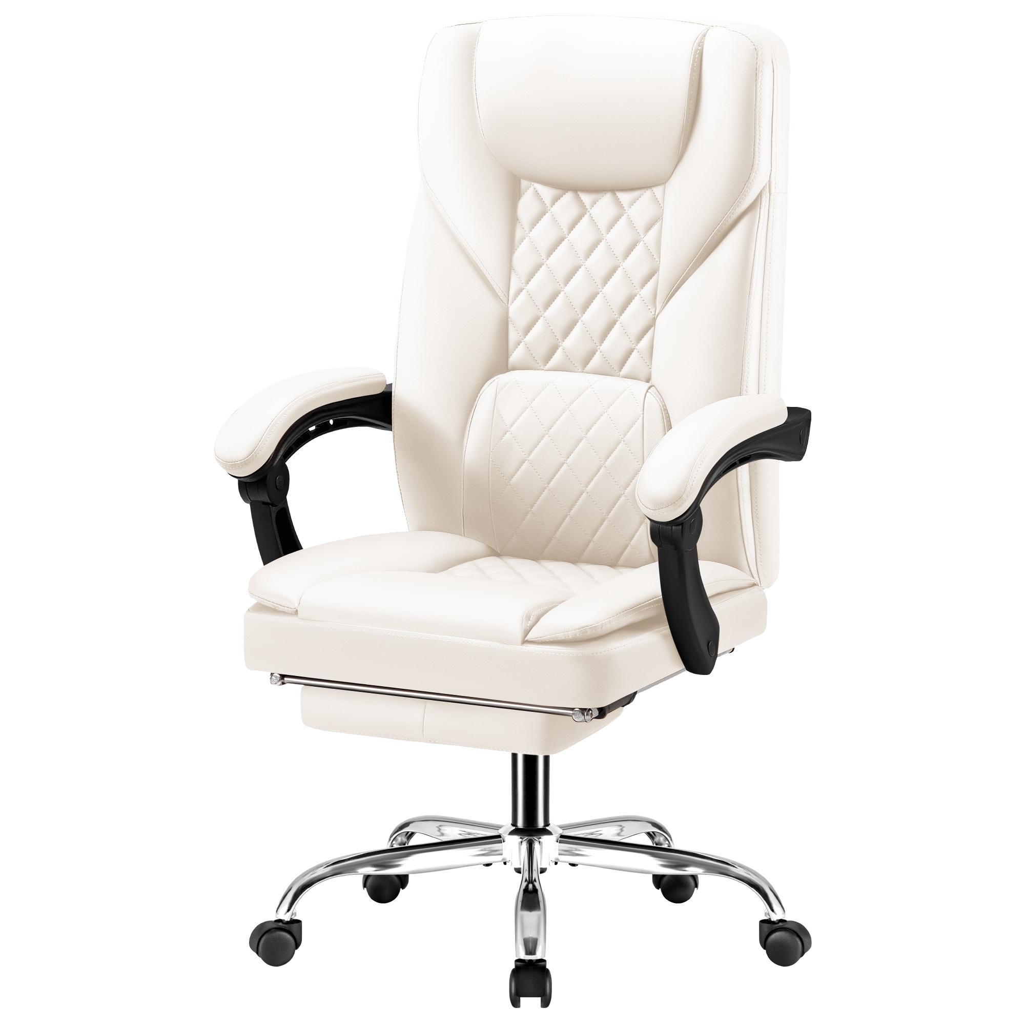 Ergonomic Chairs White Ribbed Office Chair Executive Office Chair