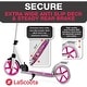 preview thumbnail 4 of 6, Lascoota Kick Scooter for Adults & Teens. Lightweight Foldable Adult Scooter (Teen, Pink)