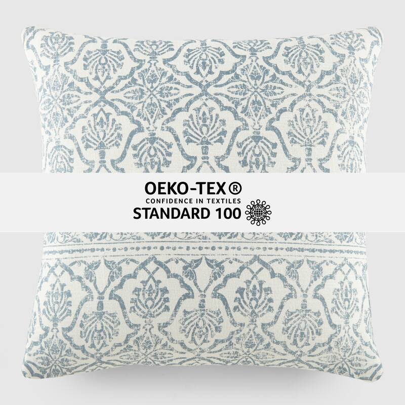 Elegant Patterns Cotton Decor Throw Pillow in Antique Floral