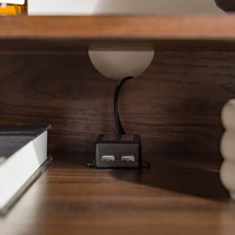 Middlebrook Modern 2-Drawer USB Nightstand, Set of 2