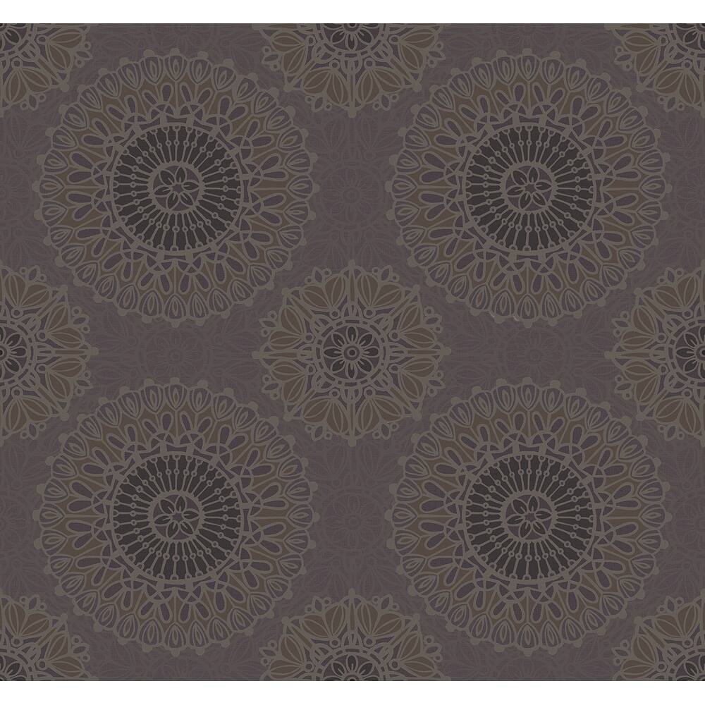 Seabrook Designs Lennox Medallions Unpasted Wallpaper