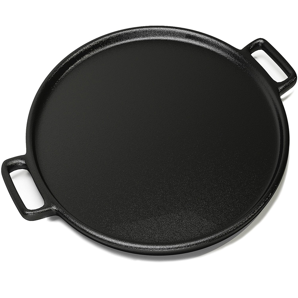 Jim Beam Heavy Duty Construction Pre Seasoned 3-Compartment Cast Iron Round  Skillet for Grilling and Barbecue - Bed Bath & Beyond - 22591170