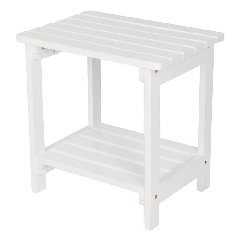 Luca 19.75" Rectangular Outdoor Patio Side Table