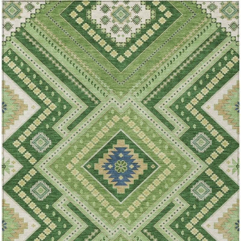 HomeRoots Tribal Transitional Rectangle Outdoor Rug