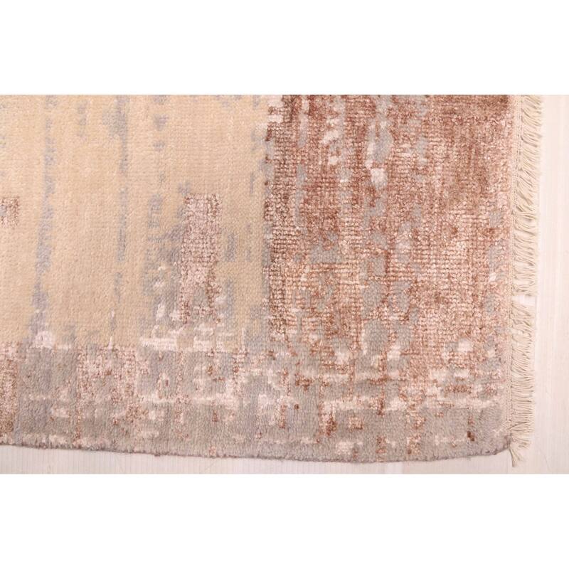 ECARPETGALLERY Hand-knotted Legacy Cream Silk, Wool Rug - 9'11 x 13'8