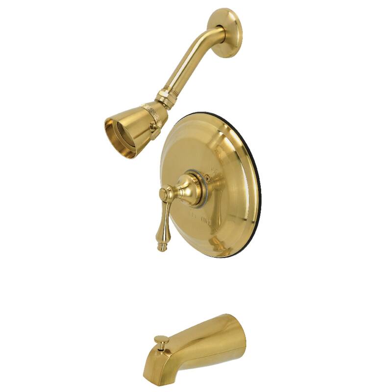 Restoration Tub and Shower Faucet - Brushed Brass