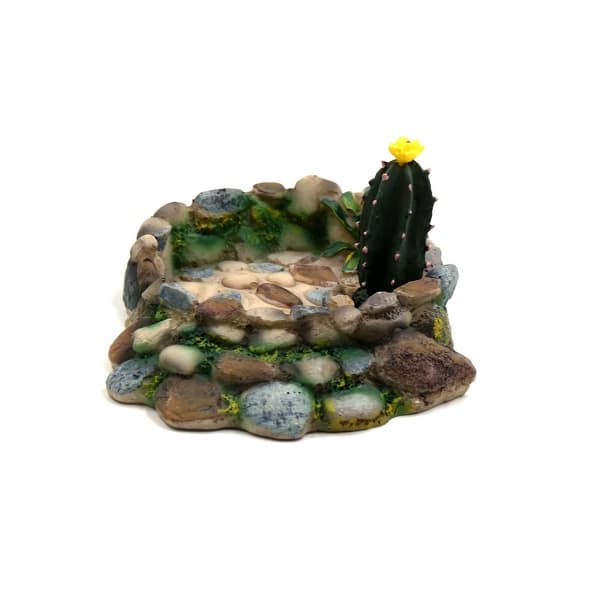 Shop 2 Pcs Resin Lifelike Rock Reptiles Food Dish Corner Bowl