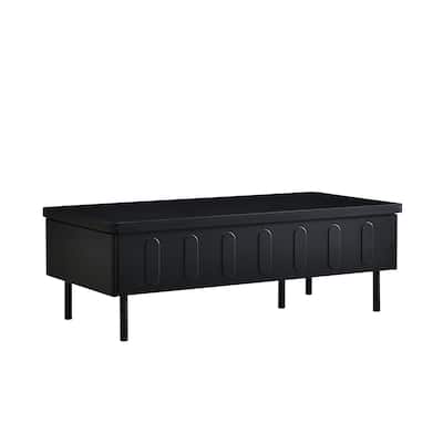 Lift Top Coffee Table with Two Drawers Foldable Top and Hidden Storage Compartment for Living Room Use