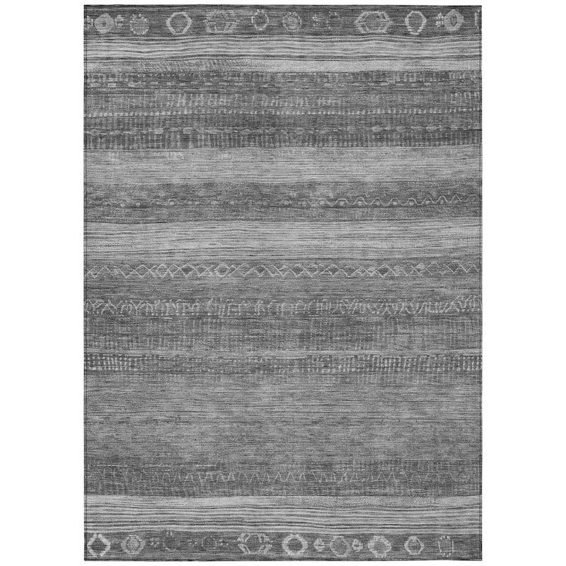 HomeRoots Aztec Transitional Rectangle Outdoor Rug
