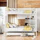 preview thumbnail 2 of 10, Full Over Full Contemporary Build Metal Bunk Bed with Trundle