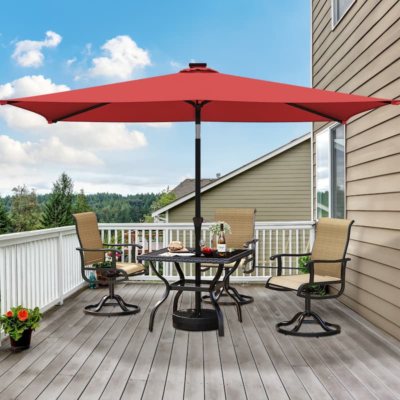 120'' x 78'' Rectangular Market Umbrella With 26 LED Lights