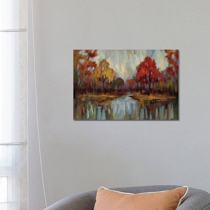 iCanvas "Fall Aquarelle" by Silvia Vassileva Canvas Print - 18x26x1.5