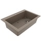 preview thumbnail 13 of 82, Karran Drop-In Quartz 33 in. 1-Hole Single Bowl Kitchen Sink Kit