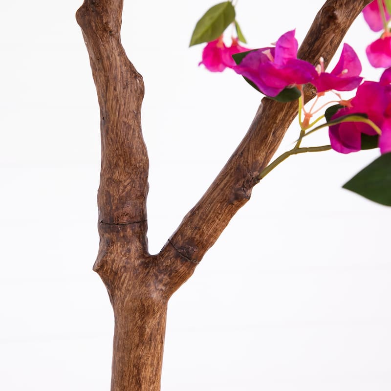 Bougainvillea Artificial Potted Tree - 7' - Pink and Green