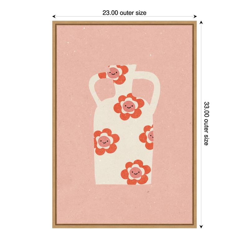 Vase No. 2 by Nktn (23 x 33 in.), Framed Canvas Wall Art Print