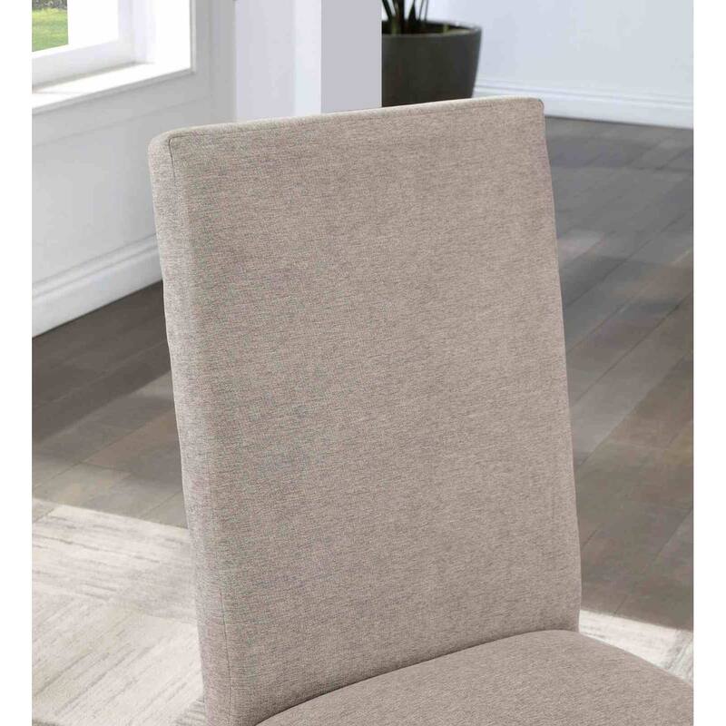 Side Chairs Set Antique Black Finish Transitional