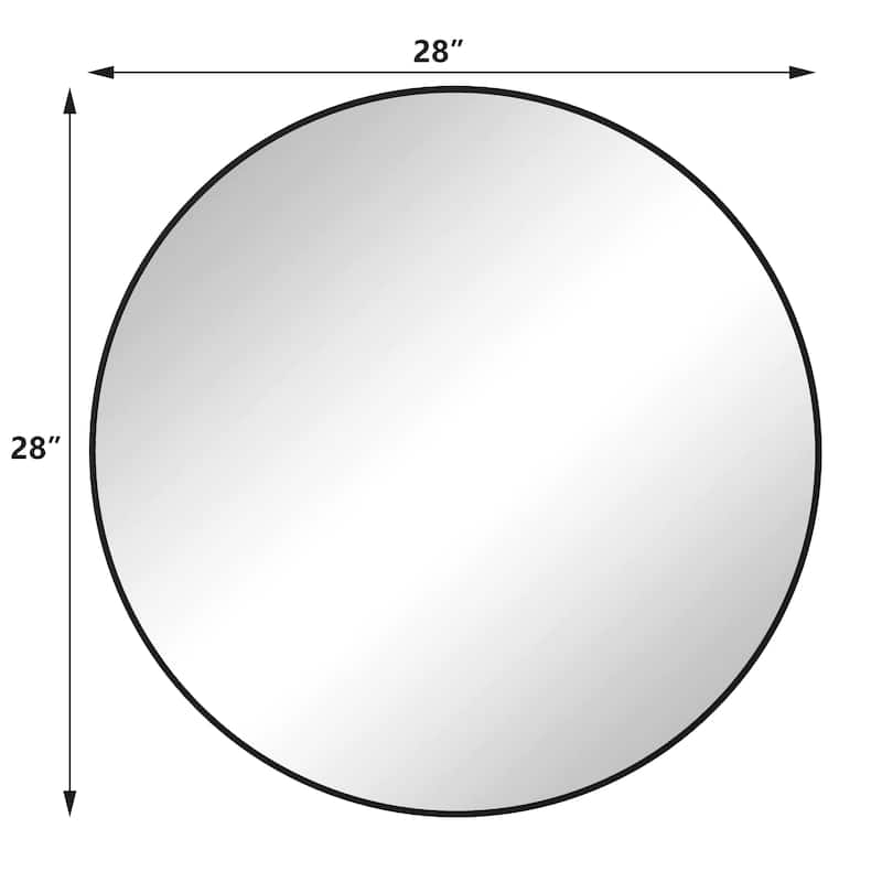 Round Framed Wall-Mounted Anti-fog Mirror