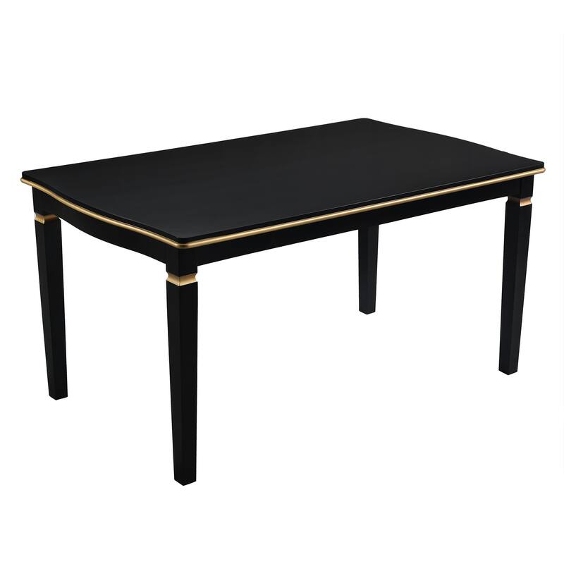 Kitchen Dining Table Set, Dining Room Table Set for 6 with Rectangular Table, Bench and 4 High Back Tufted Chairs
