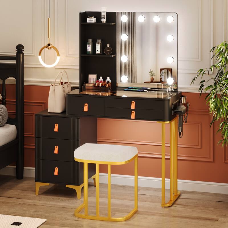 Makeup Vanity with 3 Lighting Colors