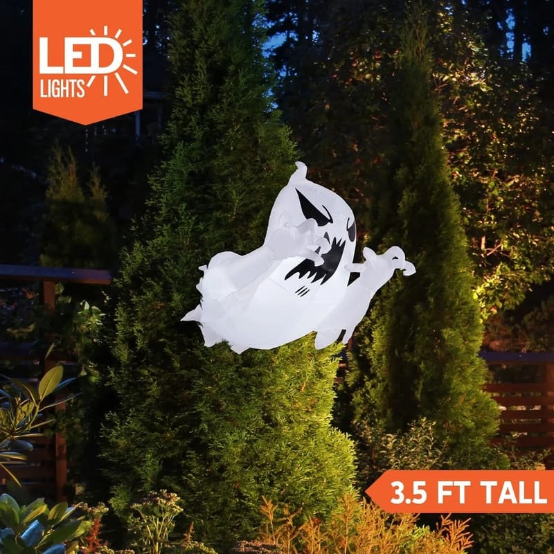 4.5 FT Halloween Inflatable Scary Flying Ghost