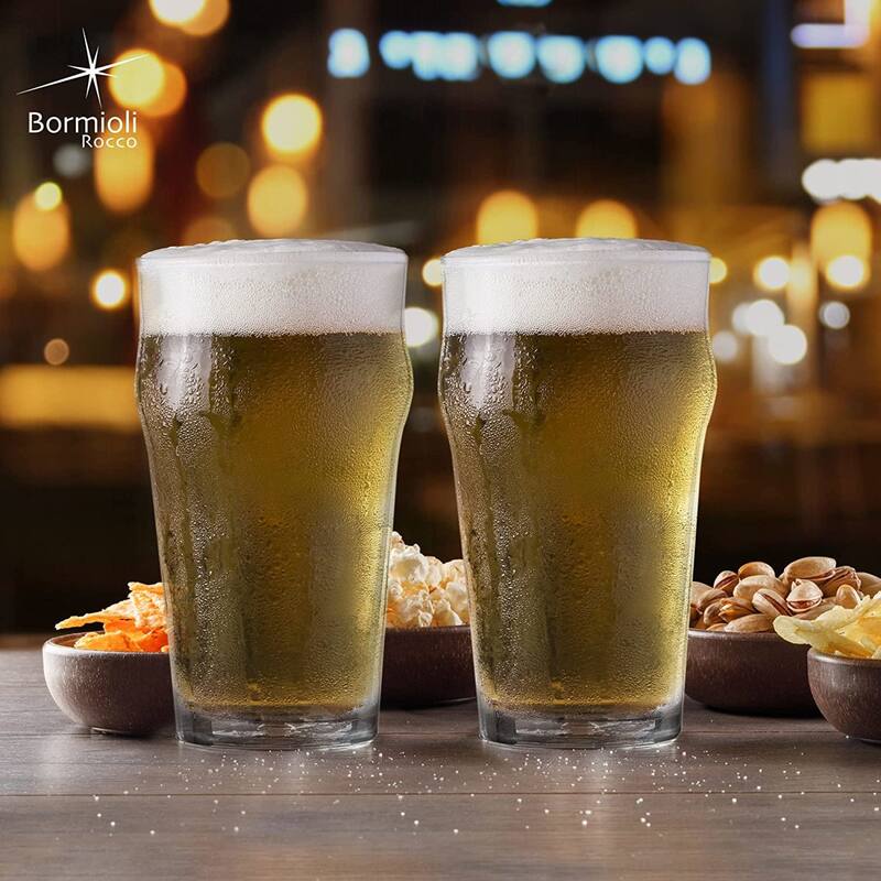 Bormioli Rocco Nonix Set Of 4 Beer Glasses - 19.75 Oz