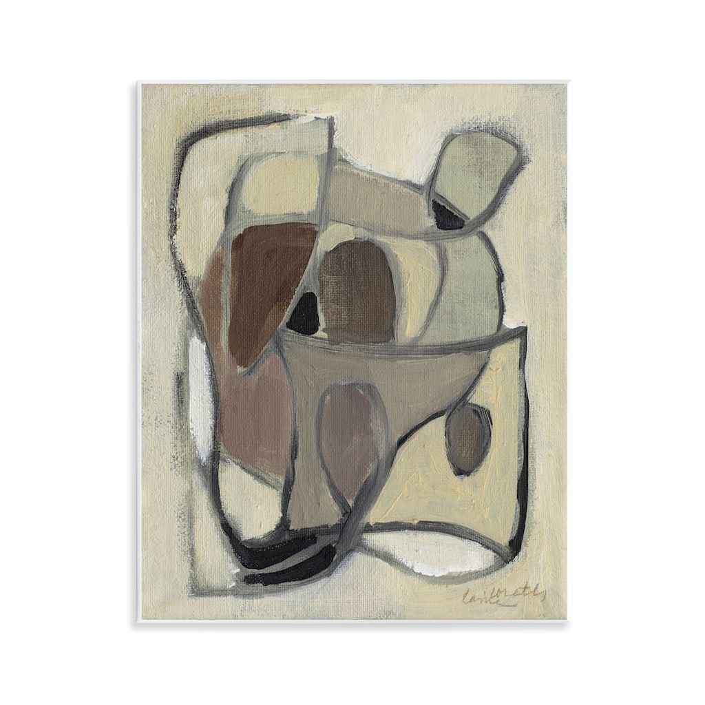 Stupell Rustic Curved Shapes Abstract Wall Plaque Art Design By Lanie Loreth