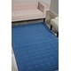 preview thumbnail 21 of 40, Nourison Westport Solid Geometric Area Rug 2' 6" x 4' - Dark Blue