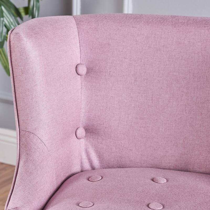 Lavender PUrple 28" Accent Chair with Waffle Stitching