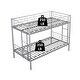 preview thumbnail 5 of 13, Twin over Twin Metal Bunk Bed with CPC Certified, Silver