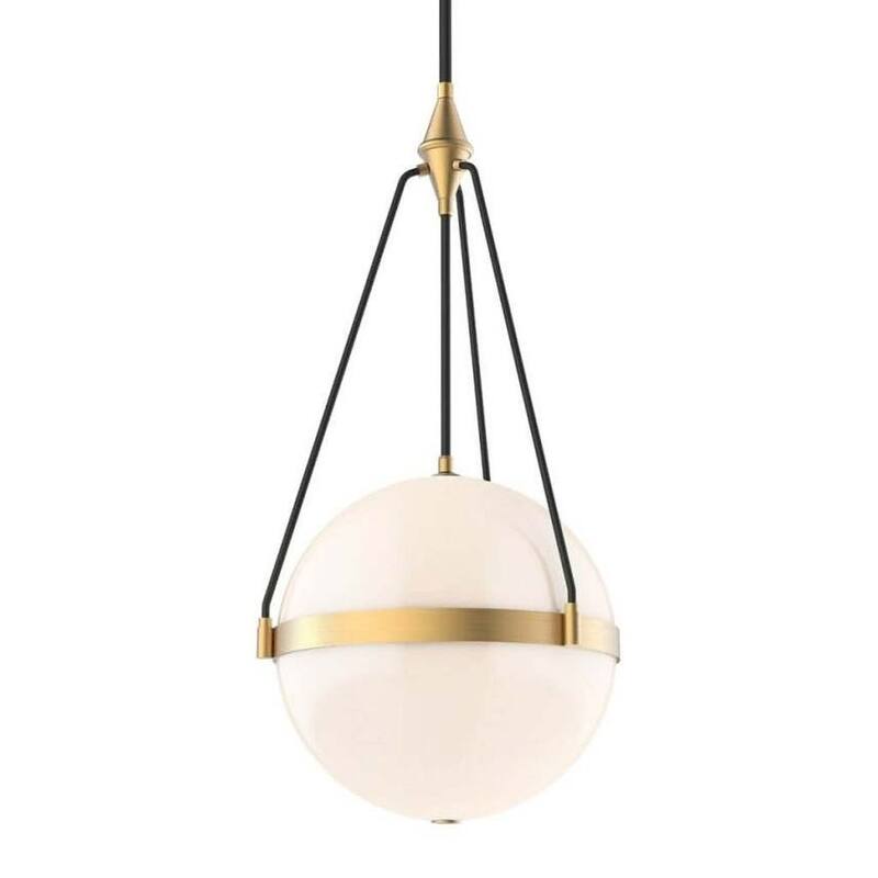 Alora Lighting PD406418 Harmony 4 Light 18" Wide Pendant - Brushed Gold / Glossy Opal