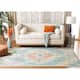 SAFAVIEH Crystal Floretta Vintage Boho Medallion Rug