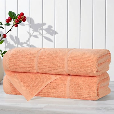Superior Milo Smart Twist Viscose Cotton Blend Bath Towels, Set of 2