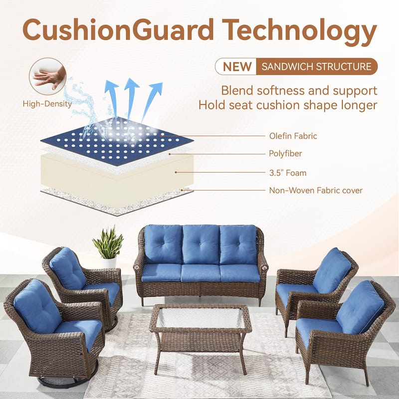 Patio Furniture Outdoor Couch 3 Seater Sofa