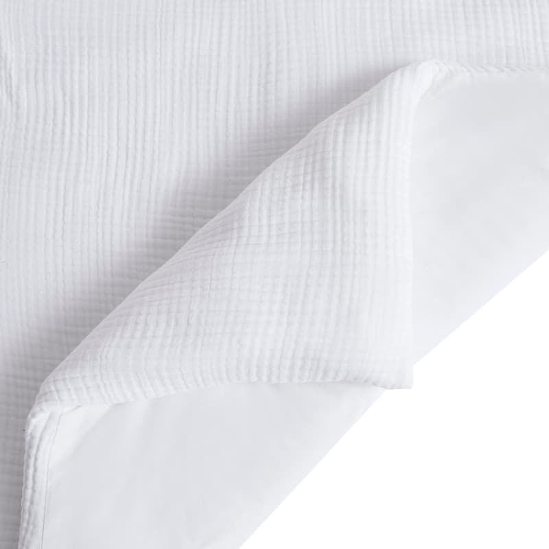 HiEnd Accents 100% Cotton Voile Muslin Gauze Soft and Lightweight Bedding 3 Piece Comforter Set