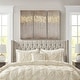 preview thumbnail 2 of 6, Madison Park Dewy Forest Gold Foil Abstract 3-piece Canvas Wall Art Set