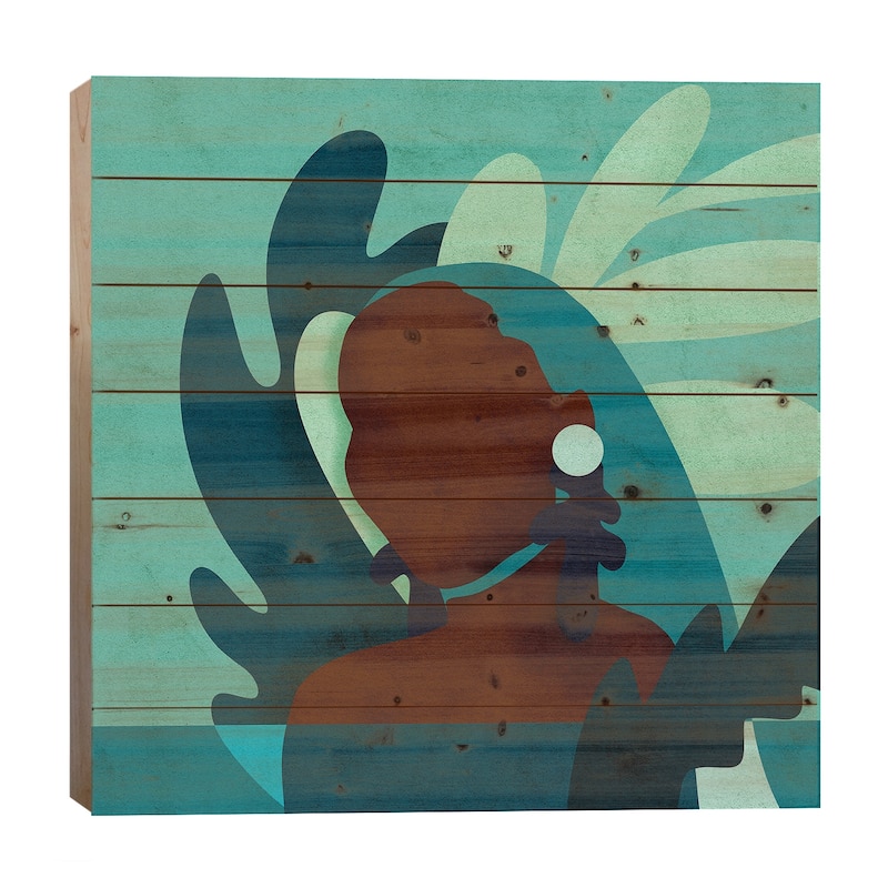 Eve Print On Wood by Reyna Noriega - Multi-Color - 26x26x1.5
