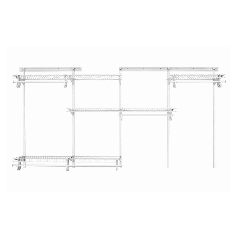 ClosetMaid ShelfTrack 60-96 Inch Wide Wire Closet Organizer