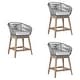 preview thumbnail 4 of 69, Tutti Frutti Solid Eucalyptus Wood and Rope Outdoor Patio Counter or Bar Height Barstool