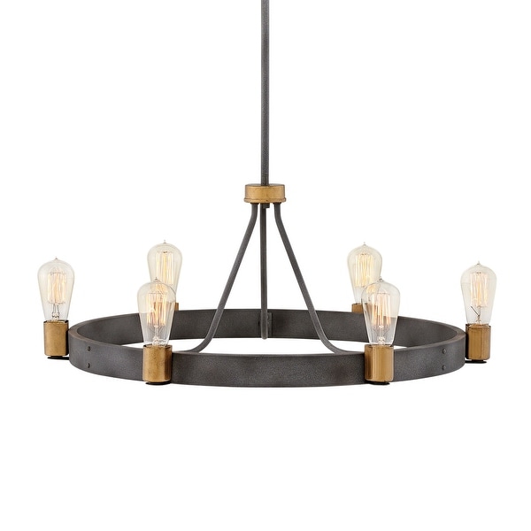 Hinkley Lighting 4266 Silas 6 Light 29 Wide Ring Chandelier Hinkley Lighting 4266 Silas 6 Light 29 Wide Ring Chandelier