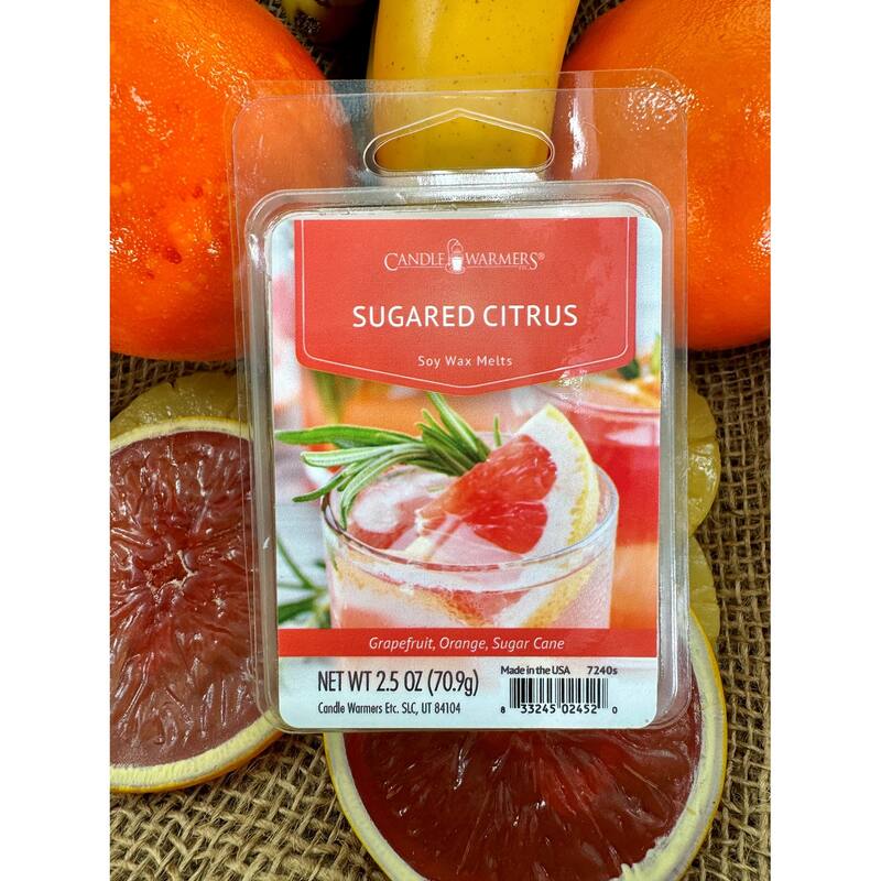 Candle Warmers Soy Wax Melts Sugared Citrus Set of 4 On Sale Bed