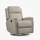 preview thumbnail 47 of 52, Jerome Swivel Glider Recliner Nursery Chair Manual Push Back Recliner