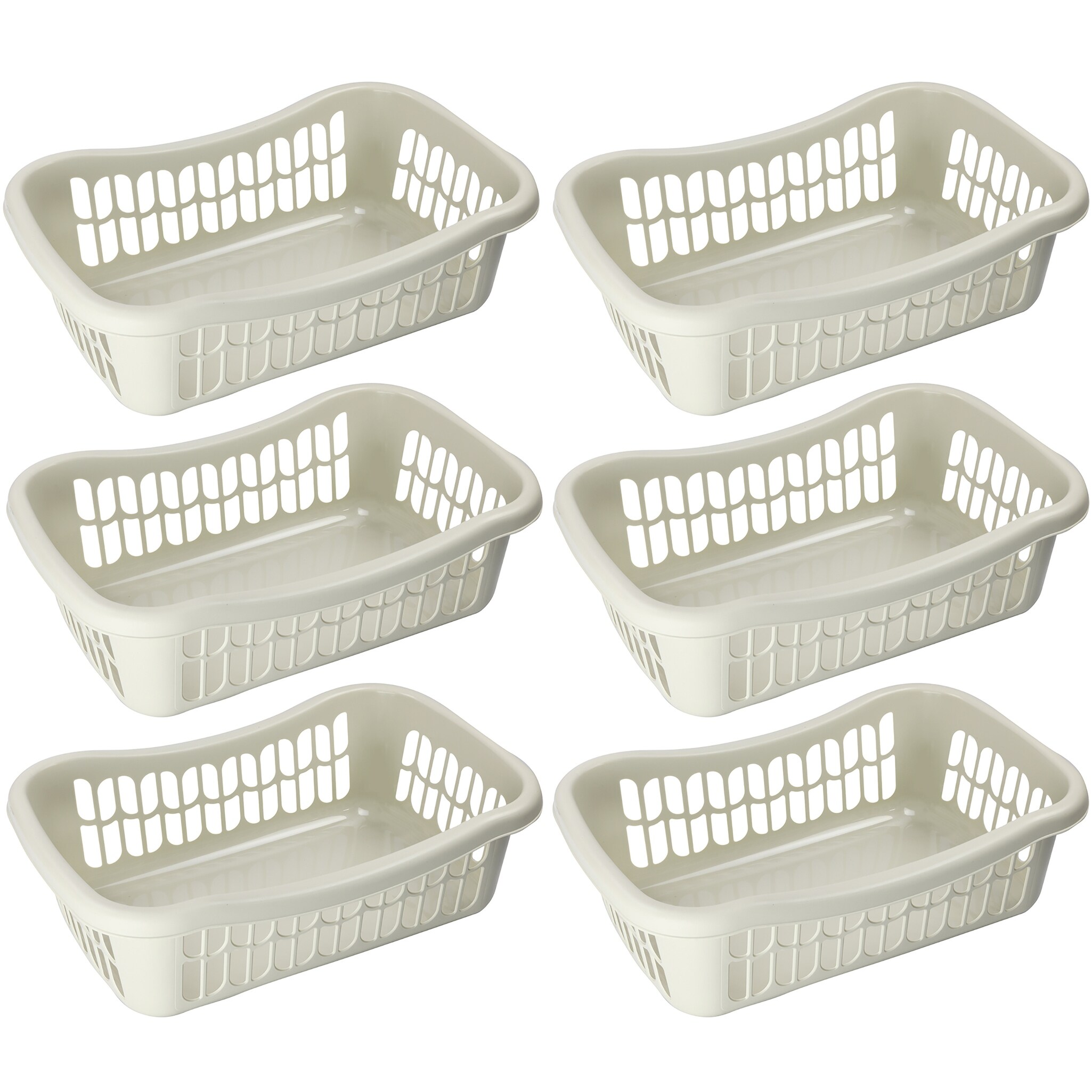 Small Plastic Storage Basket for Organizing Kitchen Pantry, Pack of 3 - Bed  Bath & Beyond - 31524925