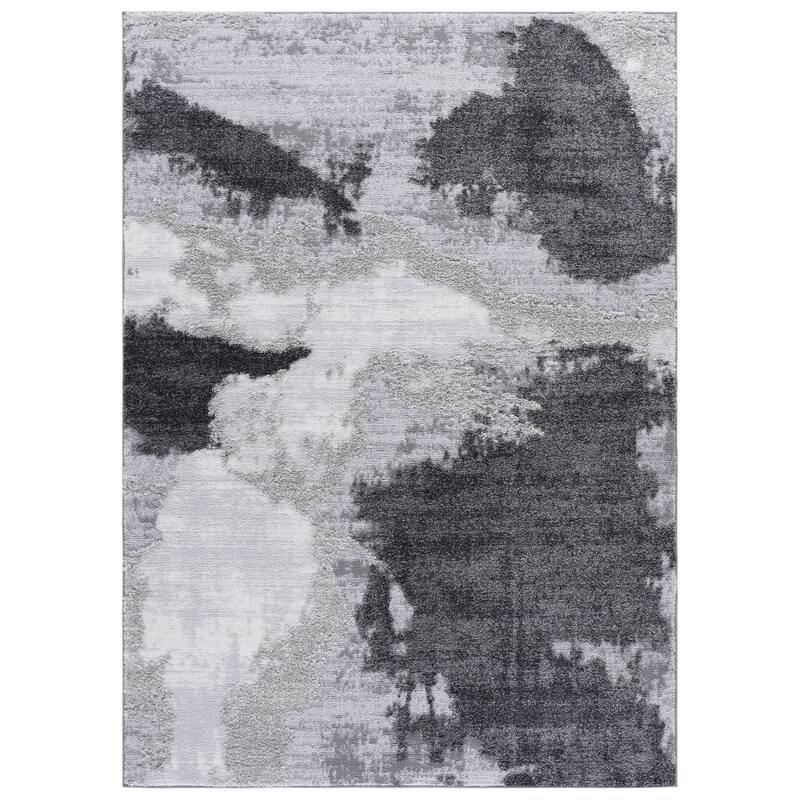 SAFAVIEH Wave Levita Modern Rug - Grey/Light Grey - 4' x 6'