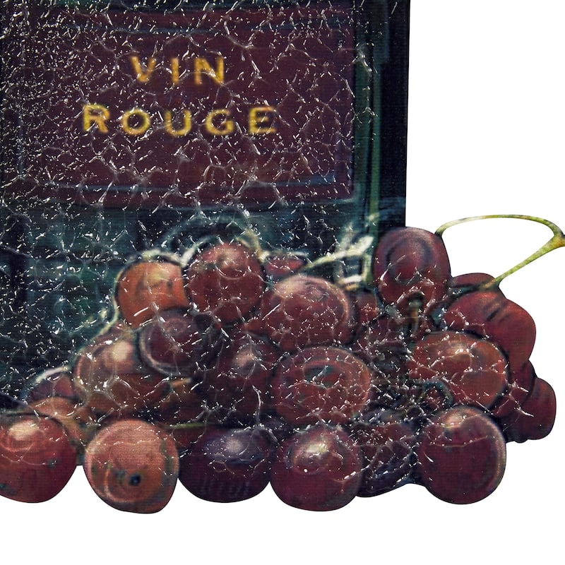 Metal Wine Wall Decor - Set of 2 White - Roche River Decor