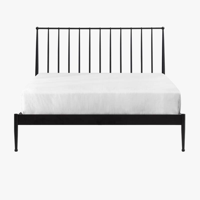 Intercon Transitional Metal Panel Bed, Black