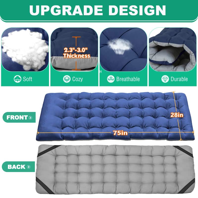 DoCred Folding Camping Bed Cot for Adults, Guest Bed with Mattress
