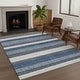 preview thumbnail 67 of 149, Machine Washable Indoor/ Outdoor Cabana Stripe Chantille Rug