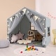 preview thumbnail 3 of 19, Costway Kids Play Tent with Door Curtains Windows Star Lights Colorful - See Details