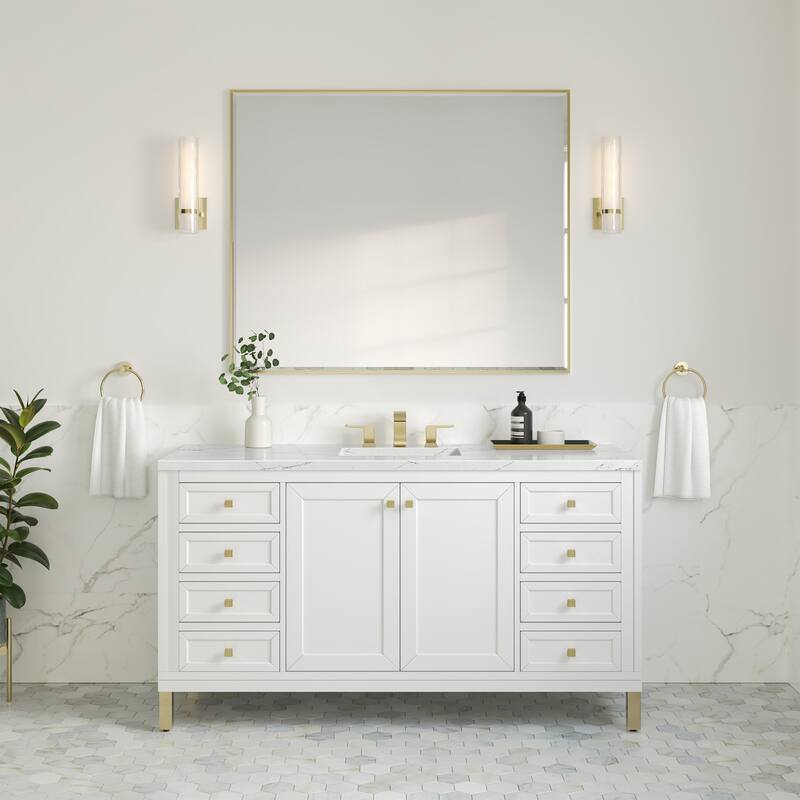 James Martin Vanities 503-V60S-FENC Chicago 60" Free Standing Single